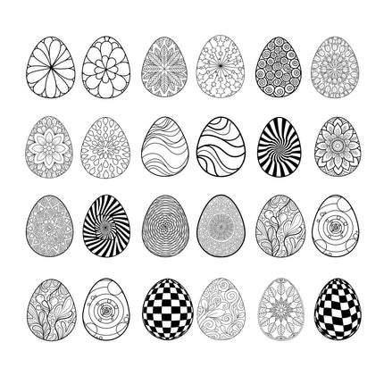 Libro para Colorear Huevos de Pascua Mantra-Óptico | Diseños Antiestrés