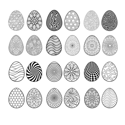 Libro para Colorear Huevos de Pascua Mantra-Óptico | Diseños Antiestrés