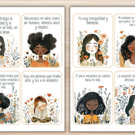 60 Tarjetas de Afirmaciones Positivas imprimibles para Mujeres