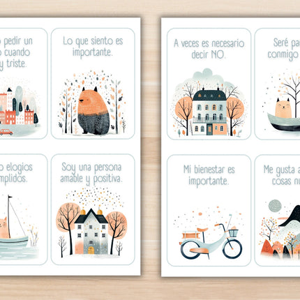 60 Tarjetas de Afirmaciones Positivas imprimibles para Niños