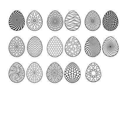 Libro para Colorear Huevos de Pascua Mantra-Óptico | Diseños Antiestrés