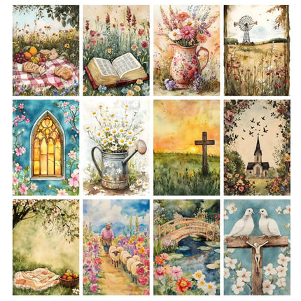 Pack 107 Láminas paisajes cristianos Imprimibles