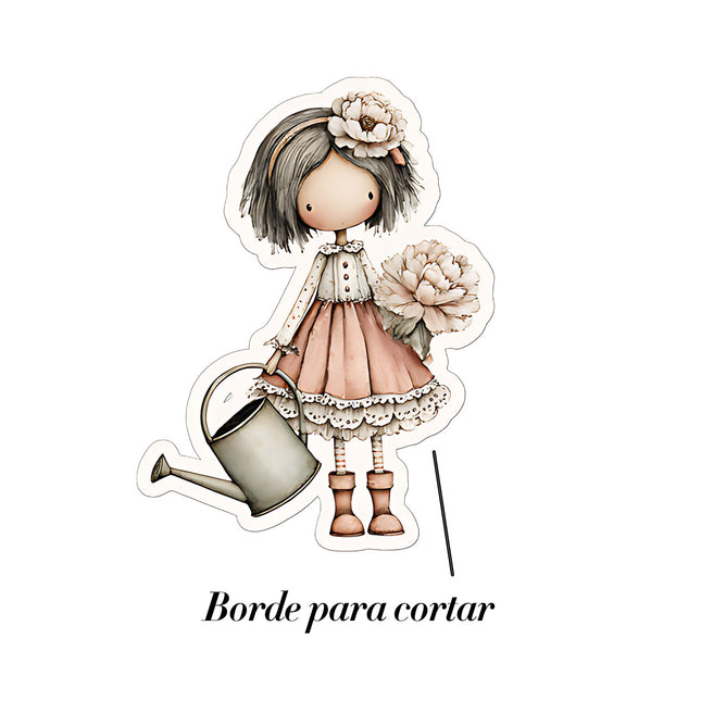 ✂️ Plancha para cortar - 170 Stickers Mundo Floral