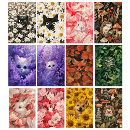 Pack 100 Animales Curiosos entre flores, bosques, y ramas