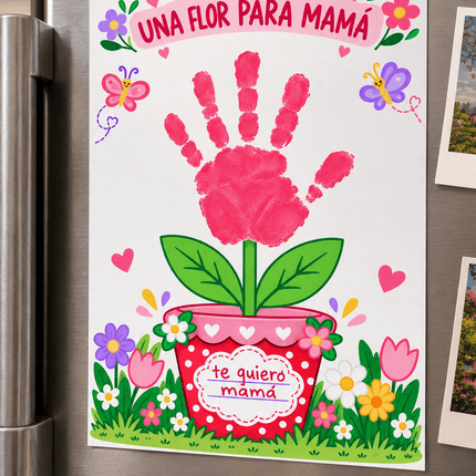 Una Flor para mamá - Manualidad día de la Madre
