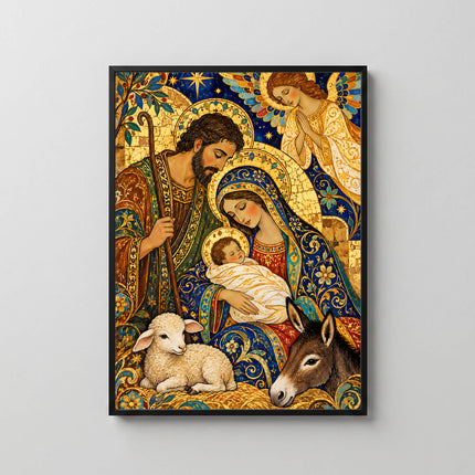 Cuadro Imprimible: Nacimiento Sagrada Familia