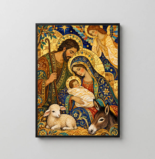 Cuadro Imprimible: Nacimiento Sagrada Familia