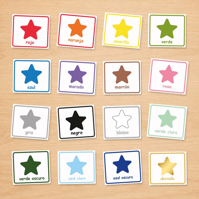 Tarjetas Educativas de Colores – Actividad para Preescolar