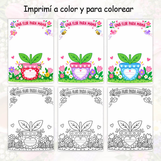 Una Flor para mamá - Manualidad día de la Madre