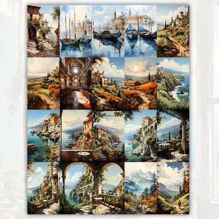 Pack 94 Fondos ITALIA Iimprimibles