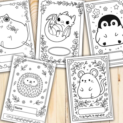 Criaturitas Kawaii para Colorear