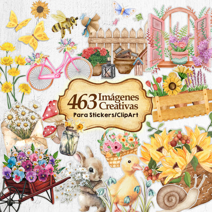 Mega Pack 460 Recortes florales y botánicos imprimibles