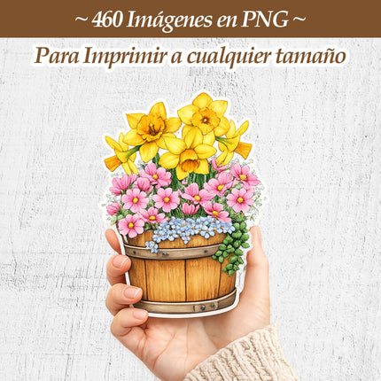 Mega Pack 460 Recortes florales y botánicos imprimibles