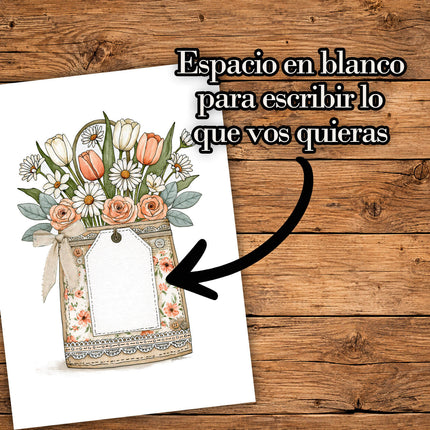 🌼 Kit 48 Floreros Scrap Imprimibles