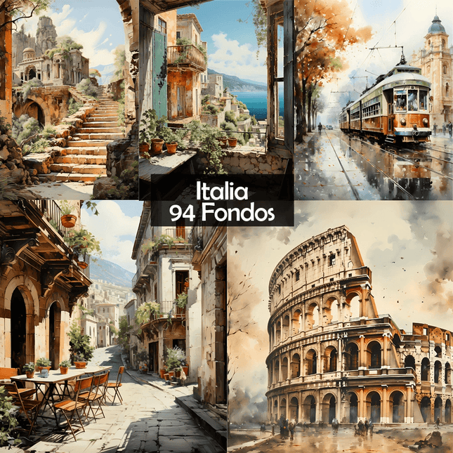 Pack 94 Fondos ITALIA Iimprimibles