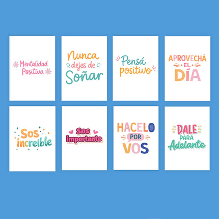 20 Láminas Imprimibles con Frases Afirmativas y Motivadoras - Decoración Infantil y Aula
