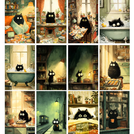 51 Láminas Historias de un Gatito Negro