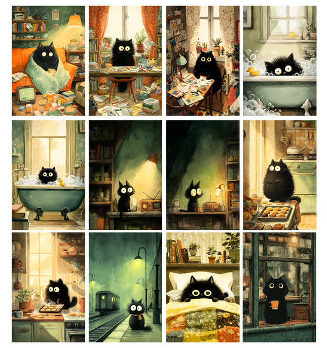 51 Láminas Historias de un Gatito Negro