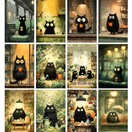 51 Láminas Historias de un Gatito Negro