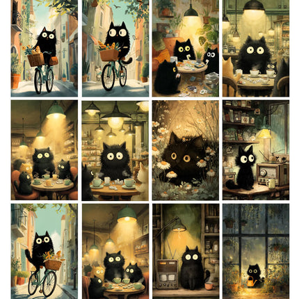 51 Láminas Historias de un Gatito Negro