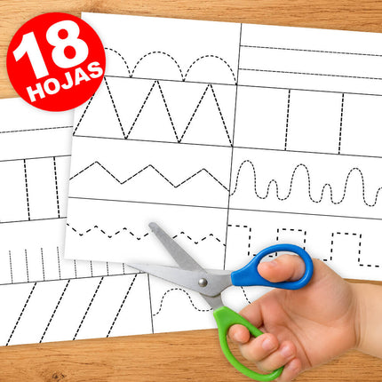 Hojas para cortar - Práctica Tijeras Jardín ✂️