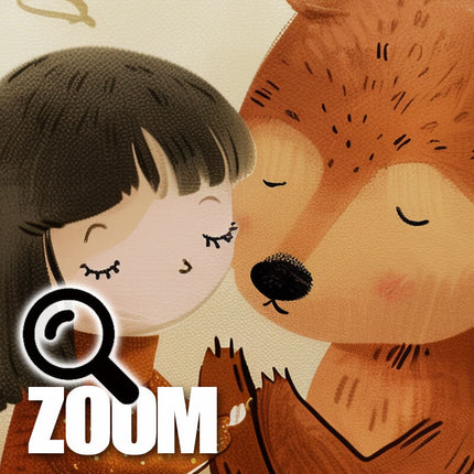 43 Láminas imprimibles de Otoño, la Chica su amigo el Oso