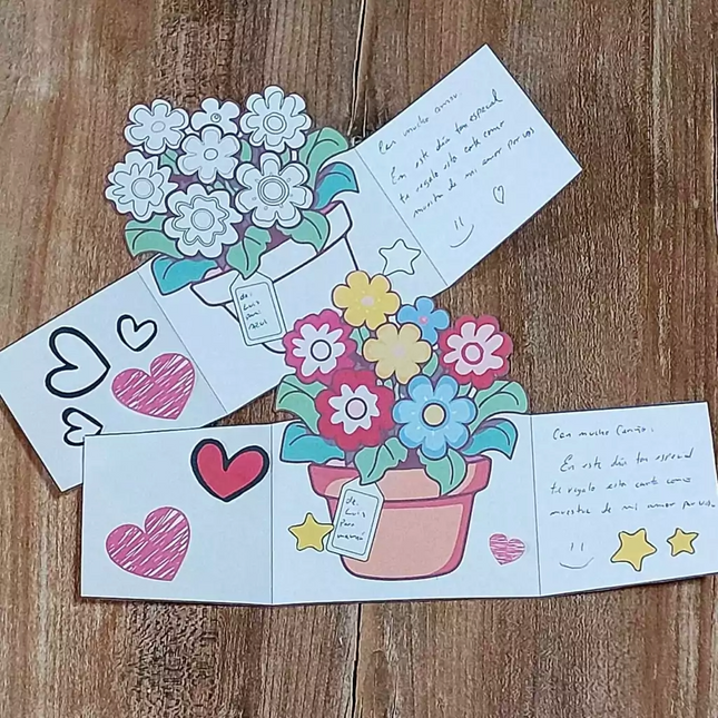 Tarjeta Floral para dedicar