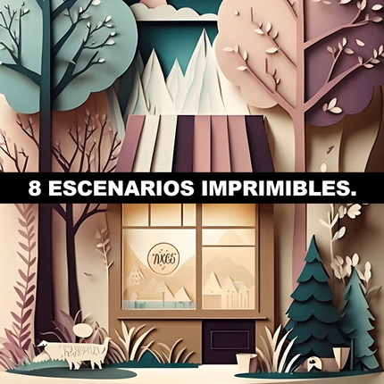 Muñecas de Papel Acuarela Imprimibles