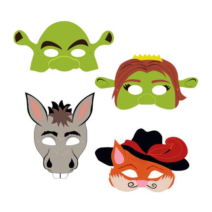 Máscaras Shrek Imprimibles