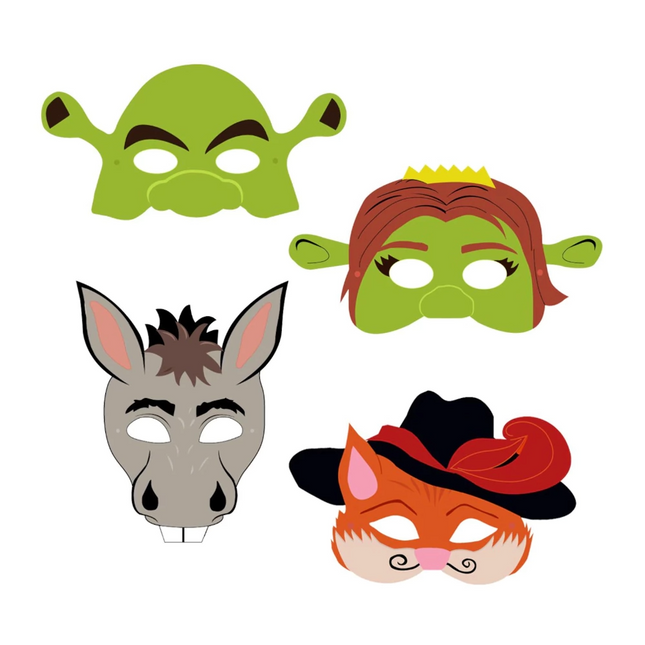 Máscaras Shrek Imprimibles