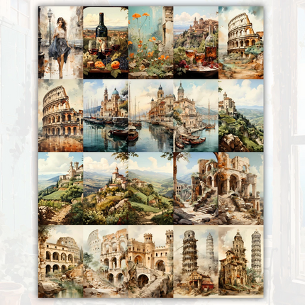 Pack 94 Fondos ITALIA Iimprimibles