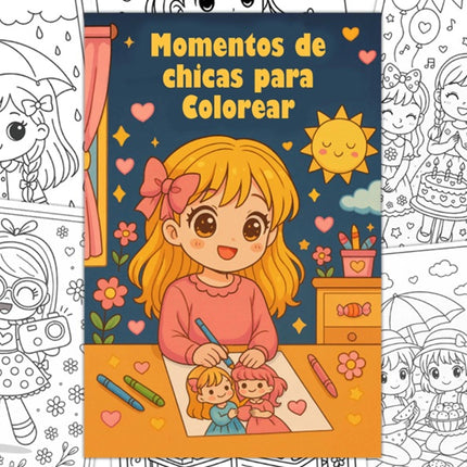 Cuaderno para Colorear Imprimible para Niñas de 3 a 7 años