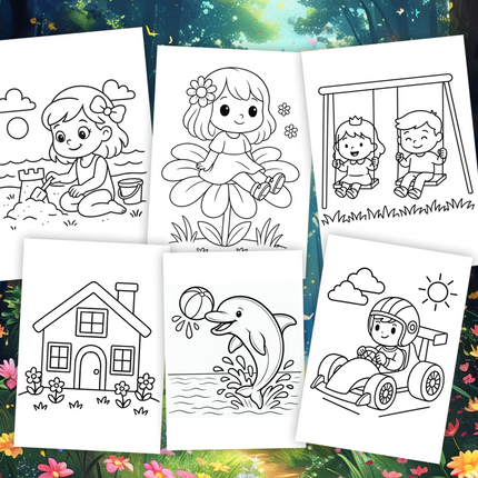 Libro para Colorear Imprimible para Niños 2 a 4 años