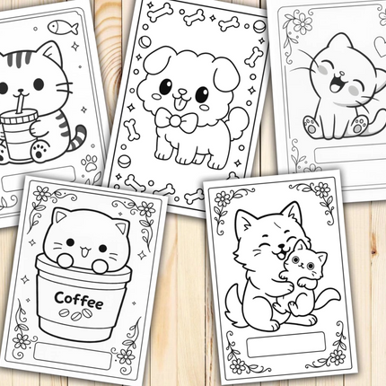 Criaturitas Kawaii para Colorear