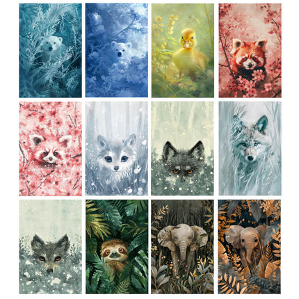 Pack 100 Animales Curiosos entre flores, bosques, y ramas