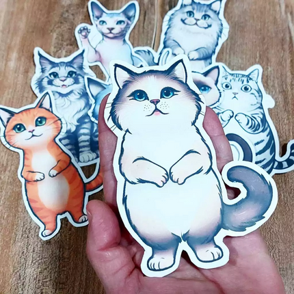 Set de 8 Marca-Páginas de Gatitos Imprimibles