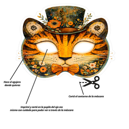 12 Máscaras Animalitos del Bosque Imprimibles