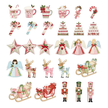 Set 58 Stikers Recortes Navidad Imprimible