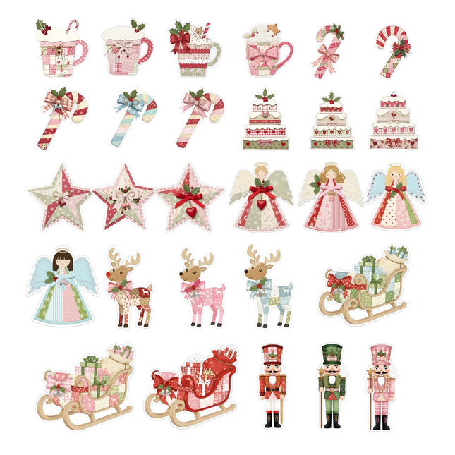 Set 58 Stikers Recortes Navidad Imprimible