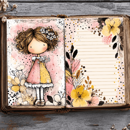 🌸 Jardín de Ensueño | 43 Páginas ScrapBooking