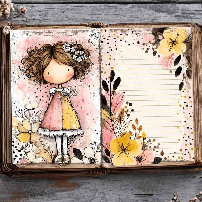 🌸 Jardín de Ensueño | 43 Páginas ScrapBooking