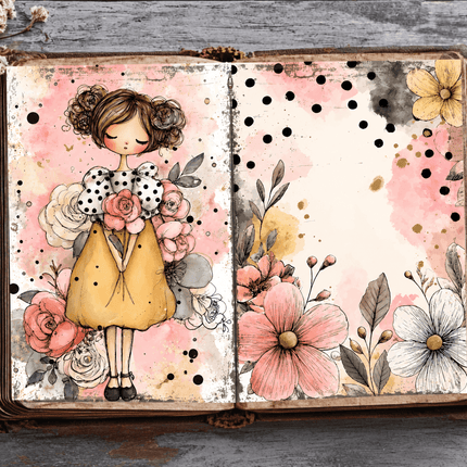 🌸 Jardín de Ensueño | 43 Páginas ScrapBooking