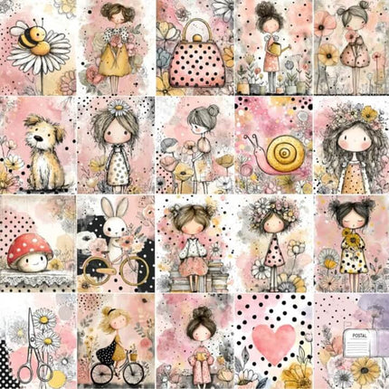 🌸 Jardín de Ensueño | 43 Páginas ScrapBooking