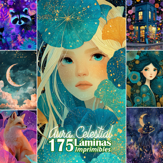 175 Láminas Imprimibles Aura Celestial