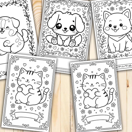 Criaturitas Kawaii para Colorear