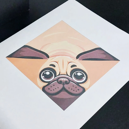 Perrito Pug Origami