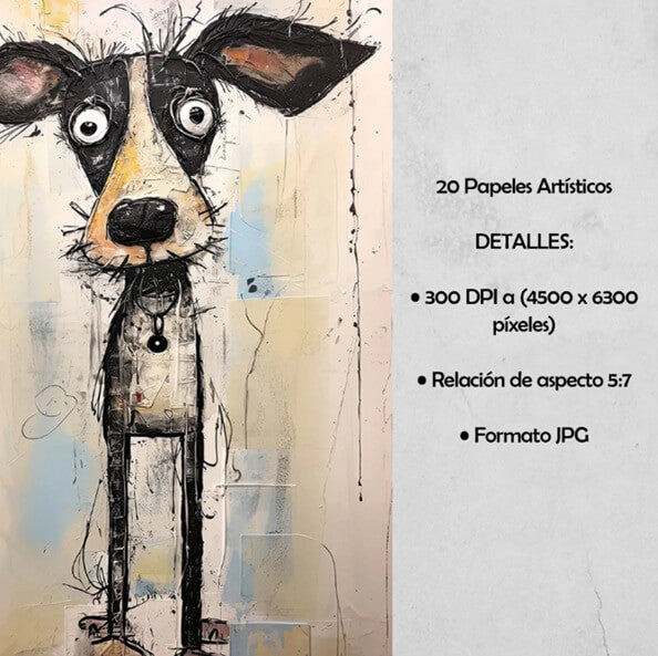 Perros Extravagantes - 20 Láminas Imprimibles