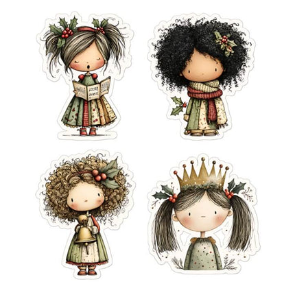 ✂️ Plancha para cortar - Stickers Navideños Imprimibles