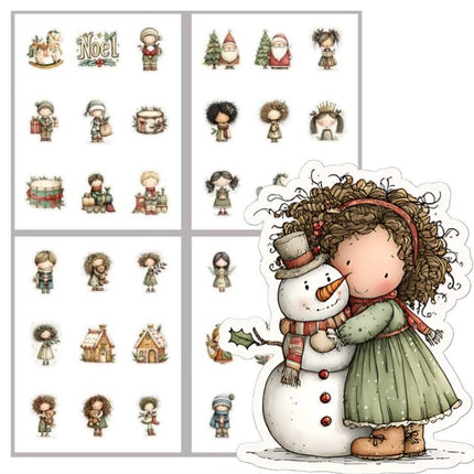 ✂️ Plancha para cortar - Stickers Navideños Imprimibles