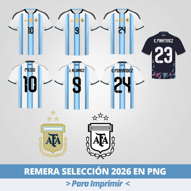 Remera Selección Argentina para Imprimir
